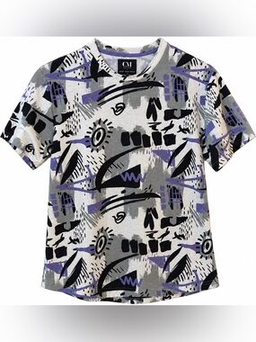Cactus Man Ricky Singh M Abstract Graffiti Print Tee